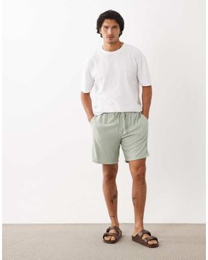 ASOS Oversized Ribbed Short - Natural