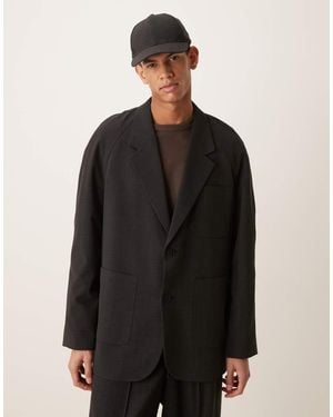 ASOS Slouchy Suit Jacket - Black