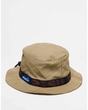 Kavu Cotton Classic Strap Bucket Hat - Natural