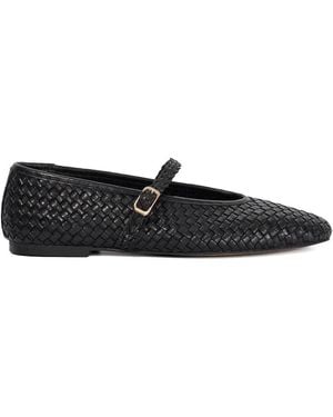 Dune Wide Fit Wf Headliner Ballet Court Shoes - Black