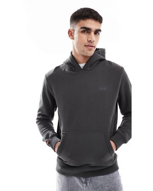 Superdry – essential – kapuzenpullover - Schwarz