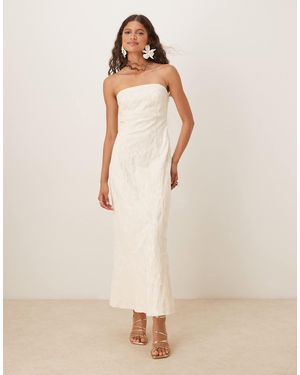 Abercrombie & Fitch Bandeau Maxi Dress - Pink