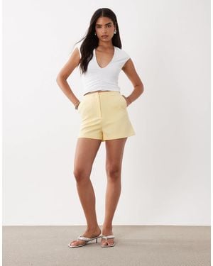 ASOS A Line Tailored Short - Natural