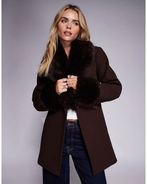 Forever New – kurzer mantel - Schwarz