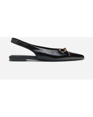 Stradivarius Spitze slingback-ballerinas - Weiß