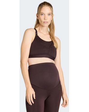 adidas Originals Optime Workout Medium Support Bra Maternity - Brown