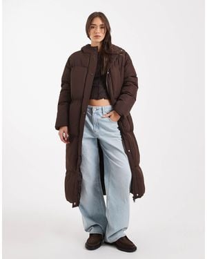 Threadbare – langer steppmantel - Blau