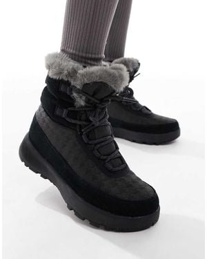Columbia Botas De Nieve Negras Y Gris Grafito Slopeside Peak Luxe De - Negro