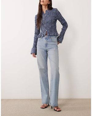 ASOS Comfort Stretch Straight Leg Jeans - Blue