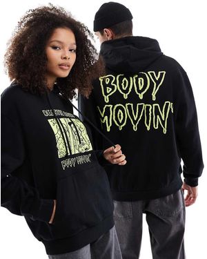 ASOS Oversized License Hoodie With Beastie Boys Prints - Black