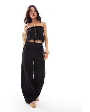 esmé studios Esmee Exclusive Broderie Beach Pants - Black