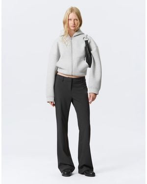 Weekday Slightly Flared Tailored Trousers - Grey