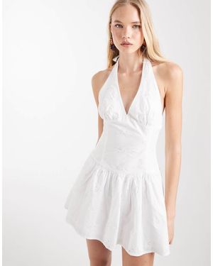 Cotton On Kaity Halter Mini Dress - White