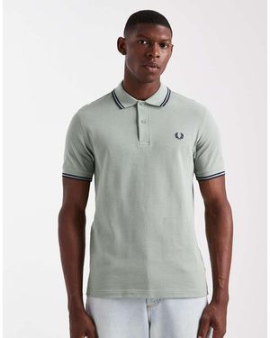 Fred Perry Twin Tipped Polo Shirt - Grey