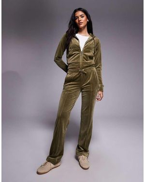 Juicy Couture Co-ord Diamante Outline Logo joggers - Green