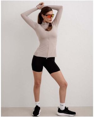 Aim'n Camiseta Para Correr De Manga Larga Con Cremallera-Neutro - Multicolor