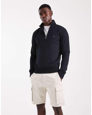 French Connection Cotton Cargo Shorts - Blue