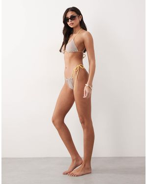 Candypants Tieside Bikini Bottom - Natural