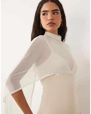 ASOS Cape Mini Dress - Natural