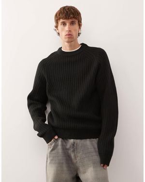 Collusion – oversize-strickpullover - Schwarz