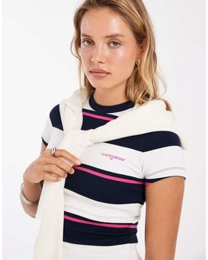 Tommy Hilfiger Script Logo Slim Fit T-Shirt - White