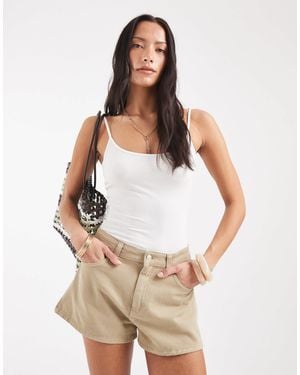 ASOS A Line Shorts - Natural