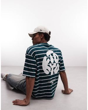 ASOS Oversized T-shirt With Kyoto Text Print - Green