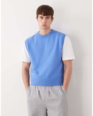 Weekday Knitted Vest - Blue