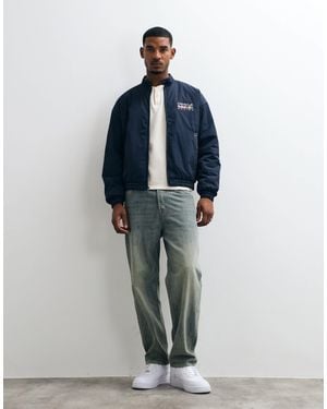 Hollister Oversized Racer Jacket - Blue