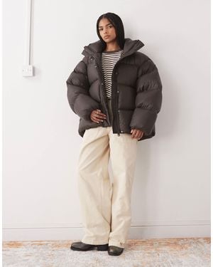 Weekday Premium Down Puffer Coat - Brown