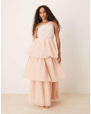 True Decadence V Neck Maxi Dresses - Natural