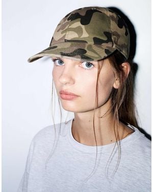 Pull&Bear Casquette imprimée camouflage - Vert