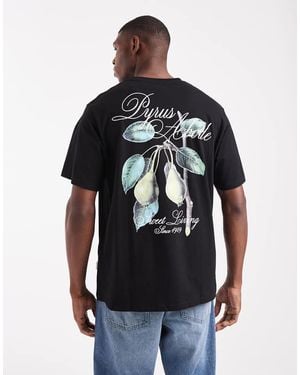 Jack & Jones Oversize T-shirt With Pears Print - Black