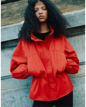 Pull&Bear Jacke mit tunnelzug - Rot
