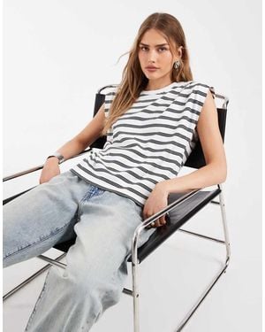 Levi's Gestreepte Tanktop - Wit