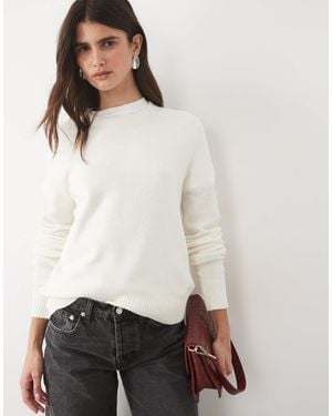 JJ Rebel Regular Fit Knit Sweater - White