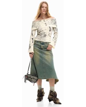 Desigual Fine Oslo Jumper - White