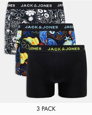 Jack & Jones 3 Pack Trunks - Blue