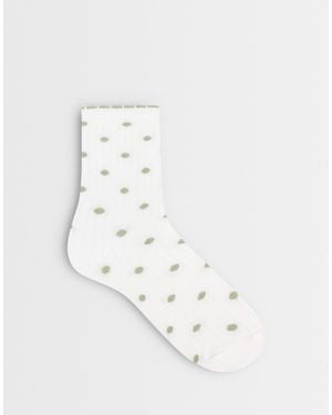 ASOS Polka Dot Socks - White