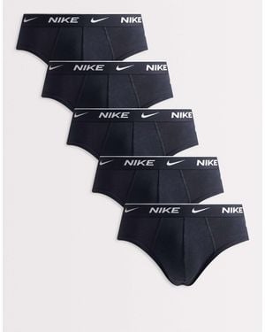 Nike Essential Cotton 5 Pack Briefs - Blue