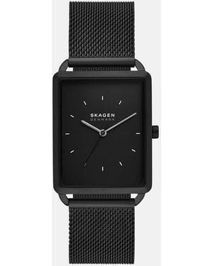 Skagen Hagen Three-Hand, Stainless Steel Watch - Black