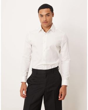 ASOS Skinny Stretch Work Shirt - White