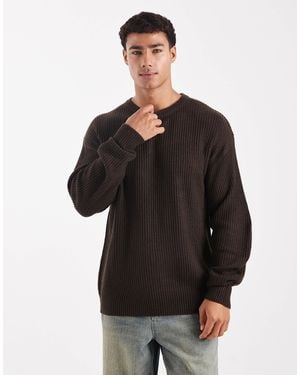 JJ Rebel – strukturierter oversize-pullover - Schwarz