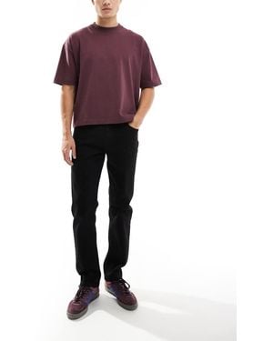 Threadbare Straight Fit Jeans - Red