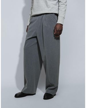 Weekday Uno Loose Fit Tailored Pants - Gray