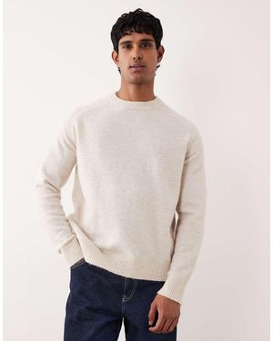 SELECTED Boxy Alpaca Blend Jumper - White
