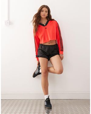 Collusion Satin Boxer Shorts - Red