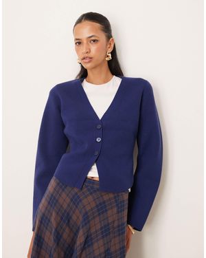 Abercrombie & Fitch – strickjacke - Blau