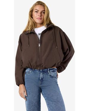 Noisy May Hooded Jacket - Brown