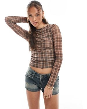 Cotton On Cotton On Ashley Mesh Long Sleeve Top - Multicolour